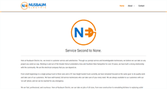 Desktop Screenshot of nusbaumelectric.com