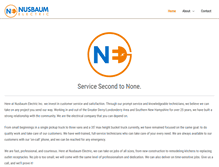 Tablet Screenshot of nusbaumelectric.com